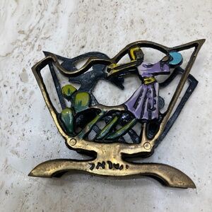 Vintage Napkin or Letter Holder Israel